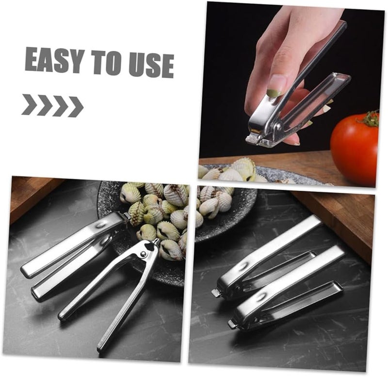 Veemoon Stainless Steel Oyster Opener Tool Multipurpose Seafood Cracker for Home Outdoor - Image 4